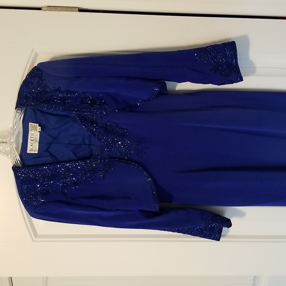 Evening gown with matching jacket